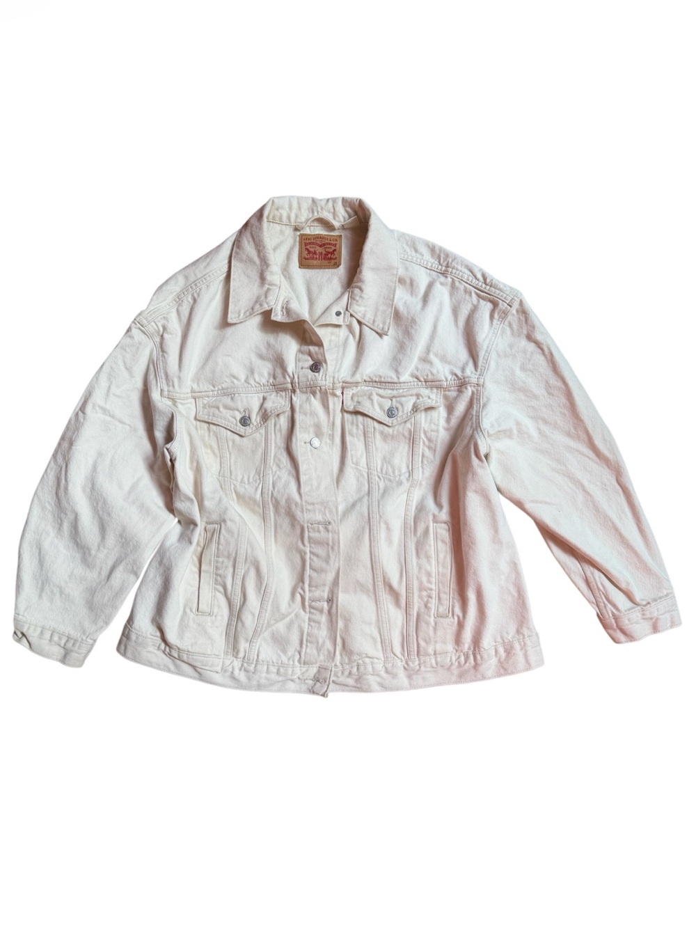 Levi's Off White Women's Denim Trucker Jacket
